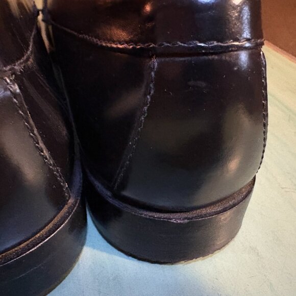 Mens G.H. Bass Black Leather Walter Penny Loafers Size 10.5 EE - Picture 6 of 11